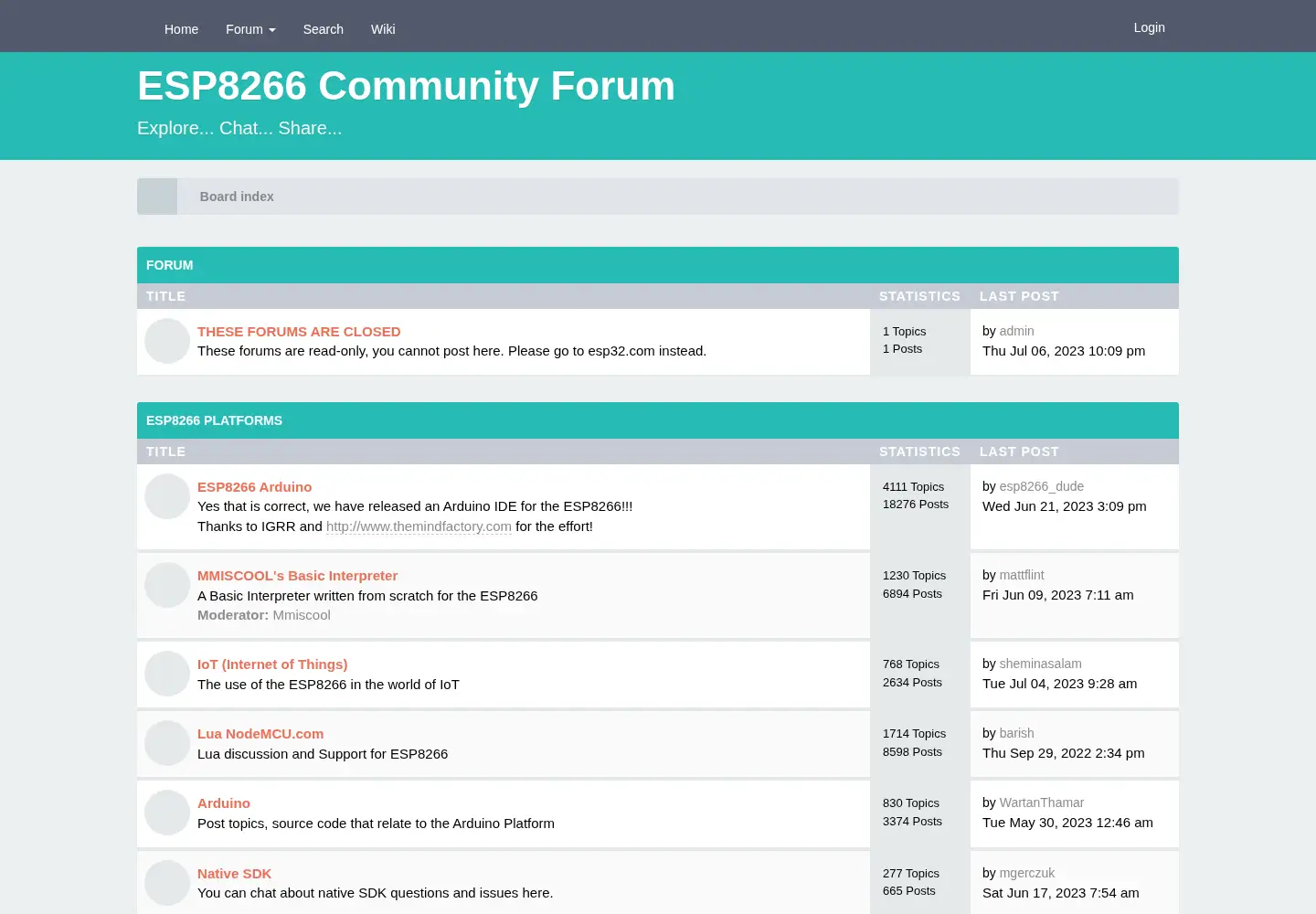 Captured homepage of esp8266.com in the current scan