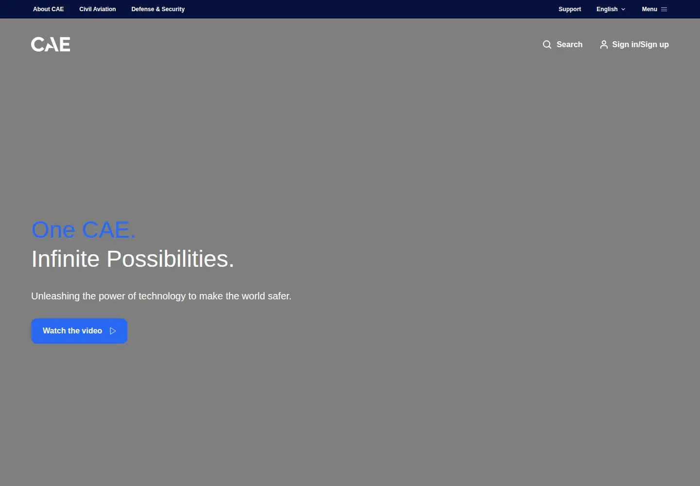 Screenshot of cae.com