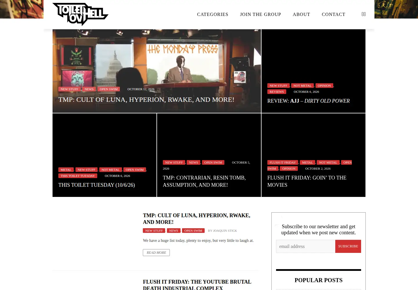 Screenshot of toiletovhell.com