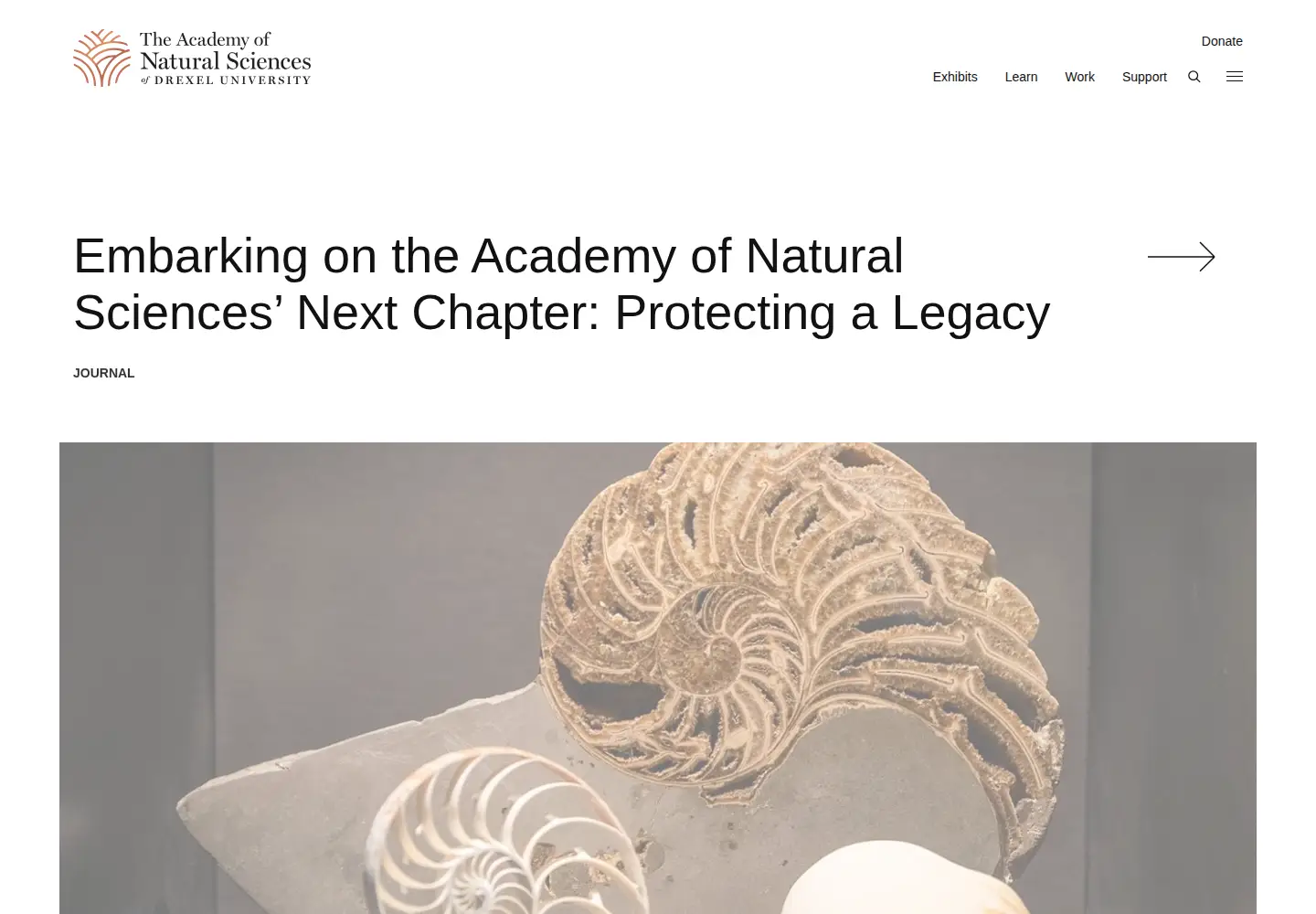 Captured homepage of ansp.org in the current scan