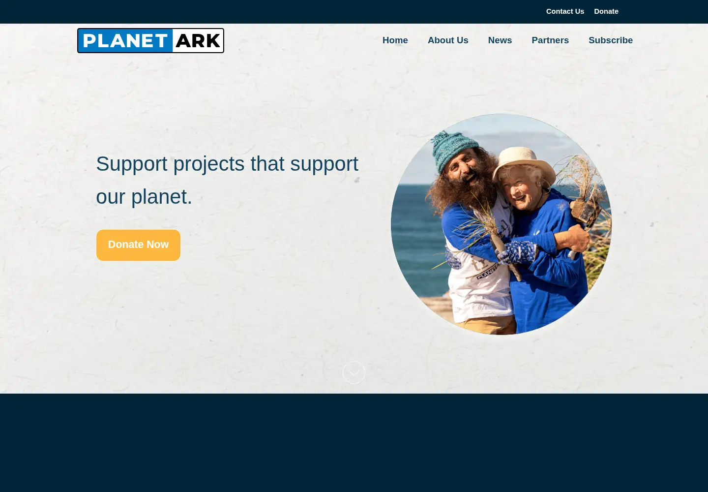Screenshot of planetark.com