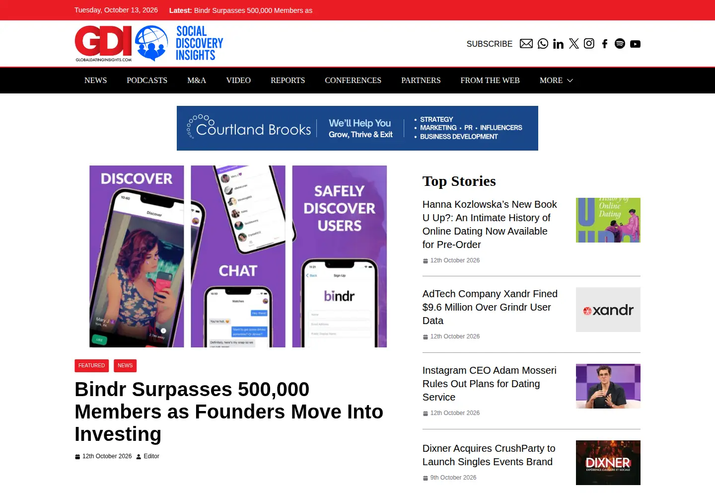 Screenshot of globaldatinginsights.com