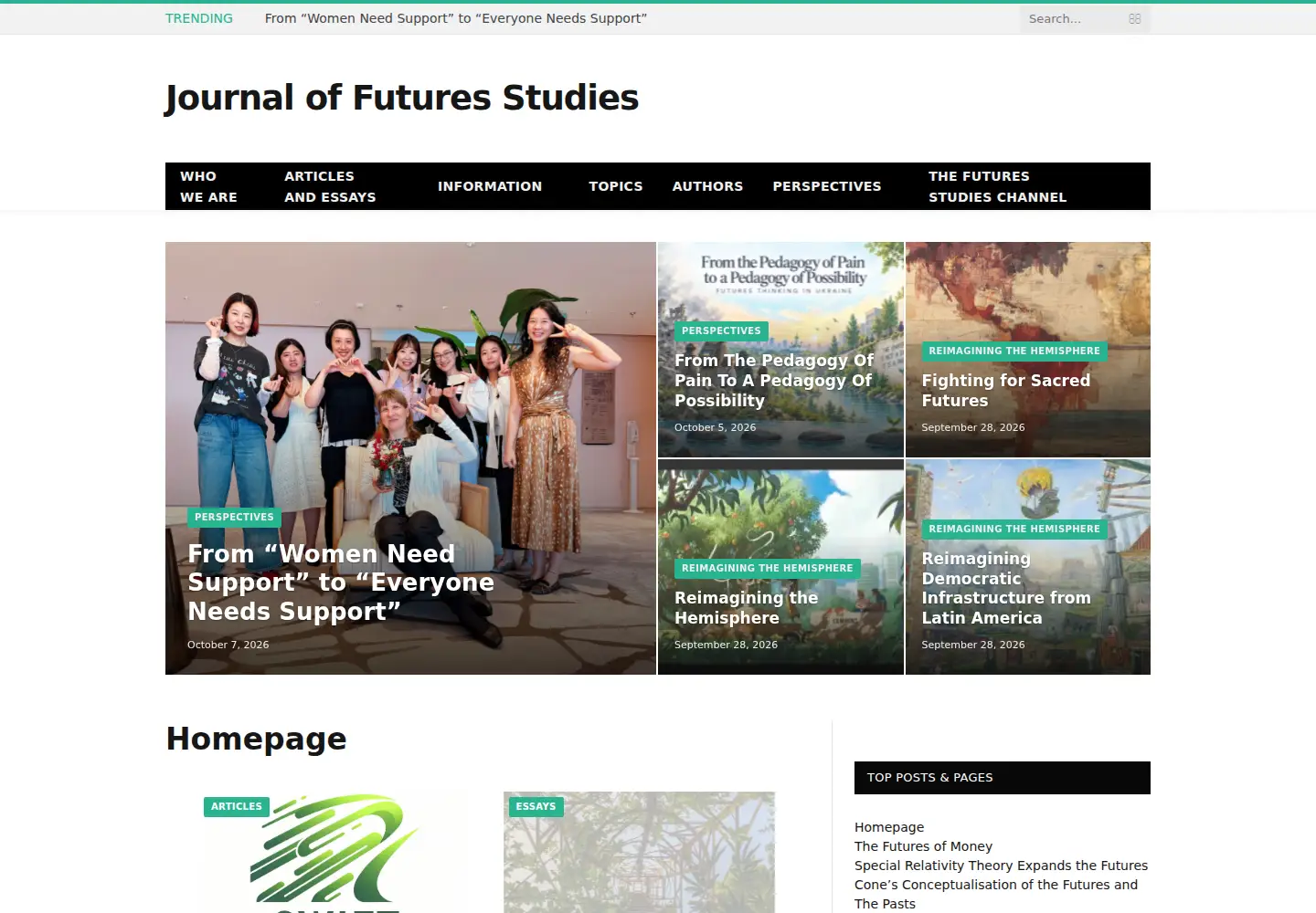 Captured homepage of jfsdigital.org in the current scan