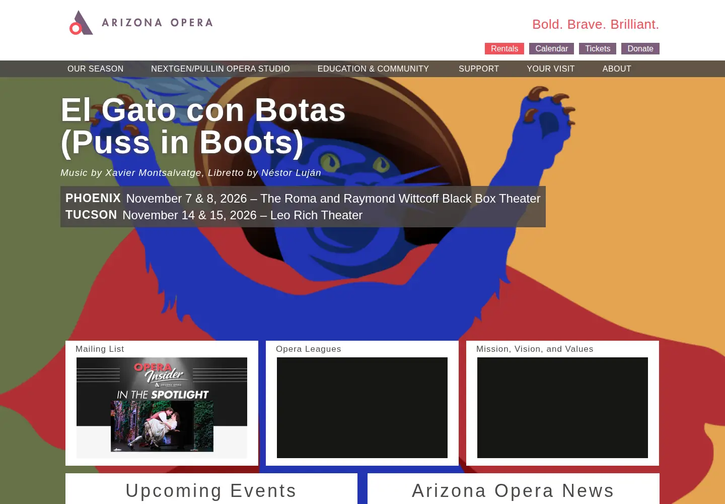 Screenshot of azopera.org