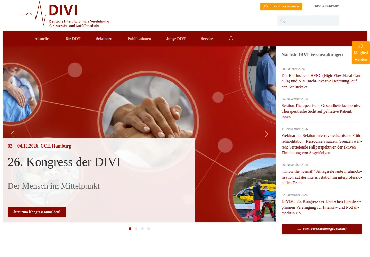Screenshot of divi.de