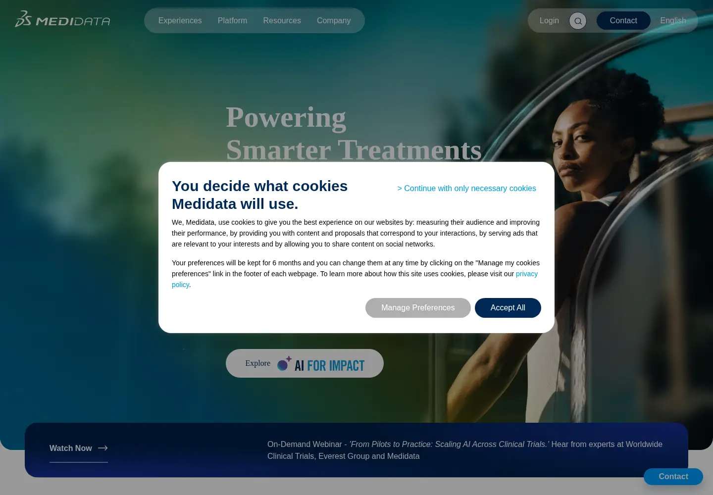 Screenshot of mdsol.com