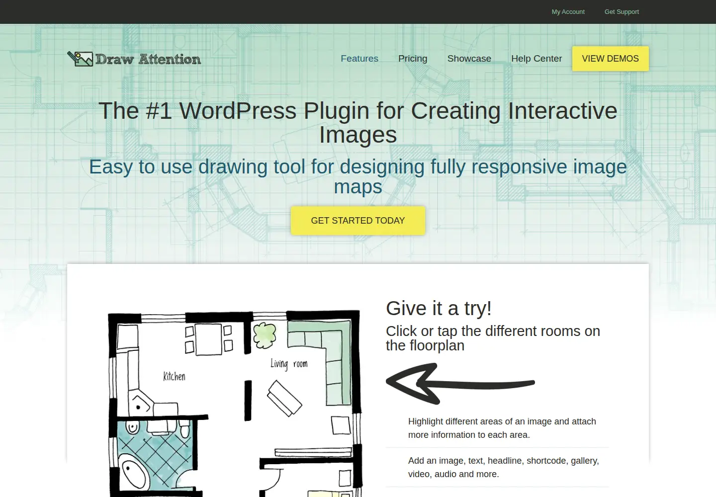 Captured homepage of wpdrawattention.com in the current scan