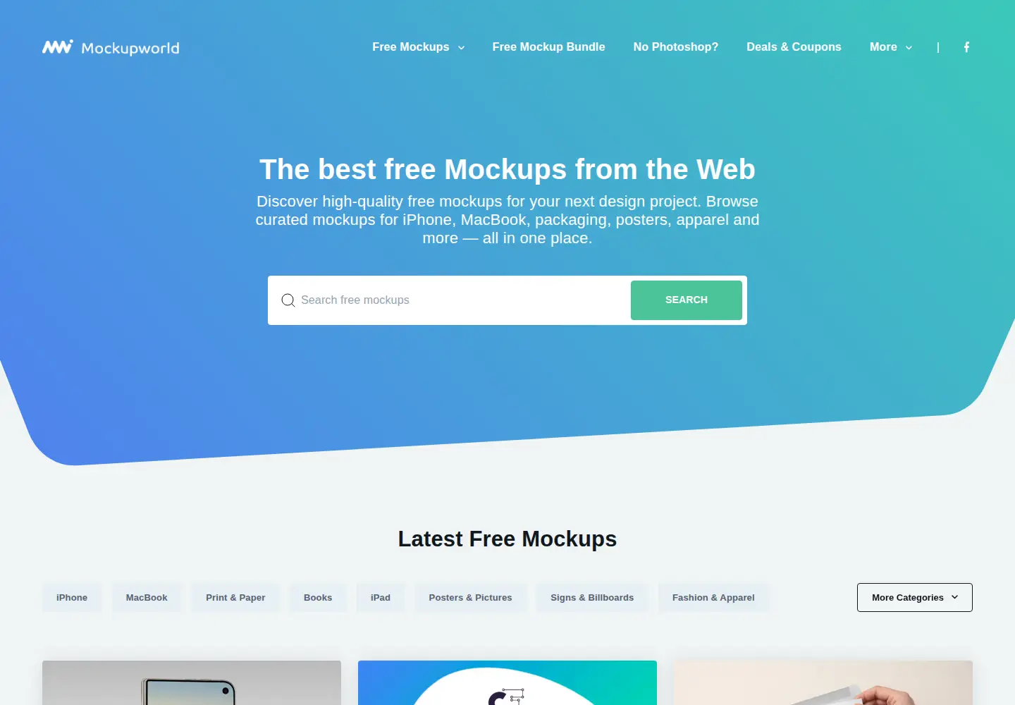 Screenshot of mockupworld.co