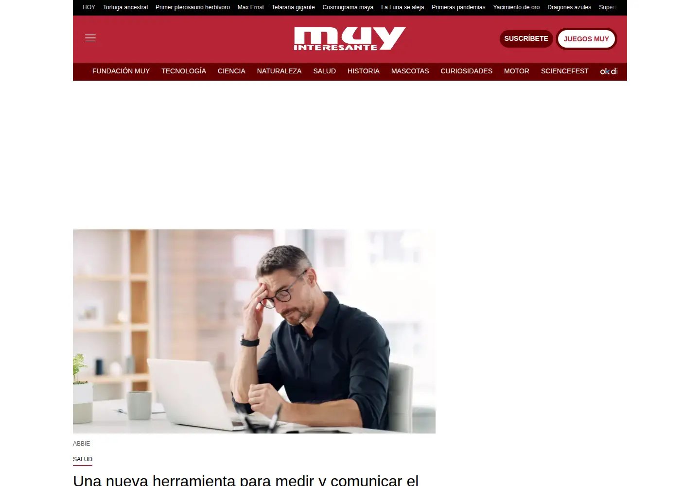 Screenshot of muyinteresante.com.mx