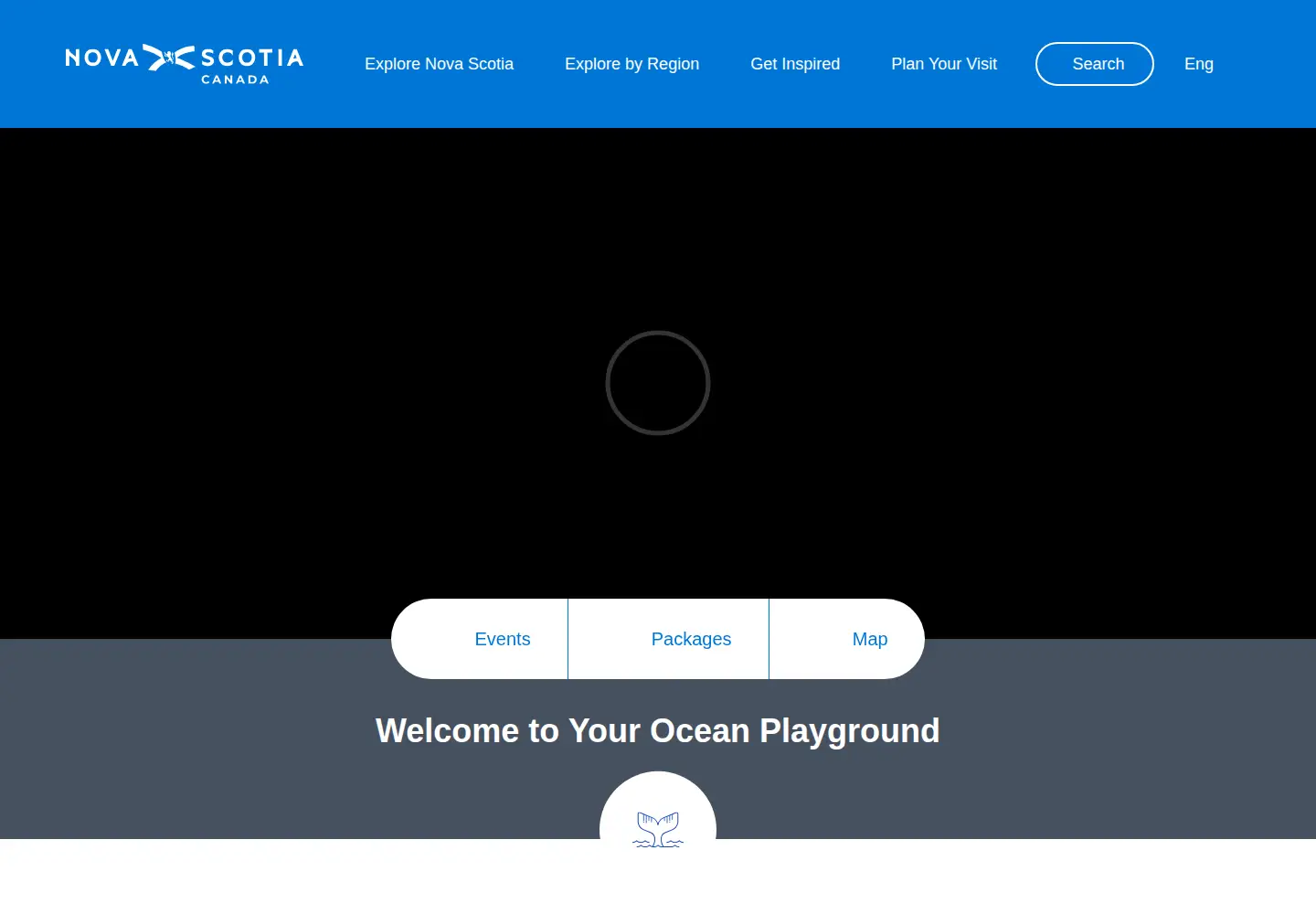 Screenshot of novascotia.com