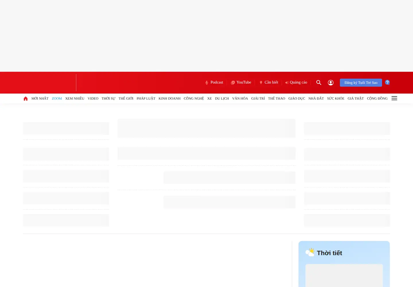 Captured homepage of thesaigontimes.vn in the current scan