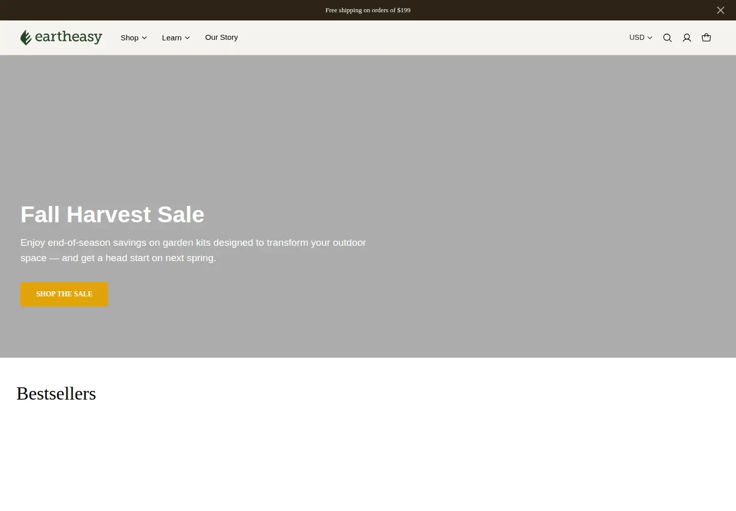 Screenshot of eartheasy.com