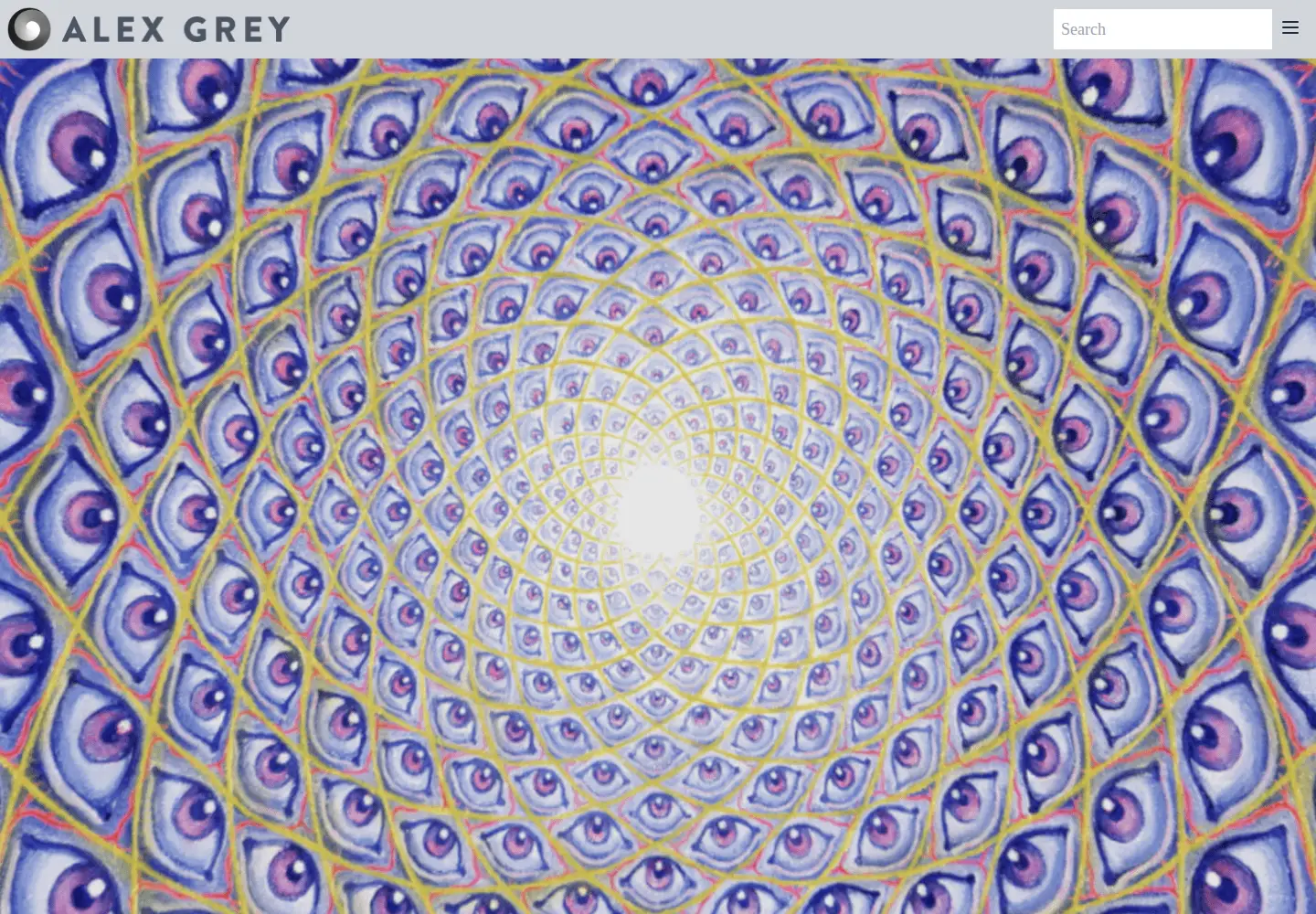 Screenshot of alexgrey.com