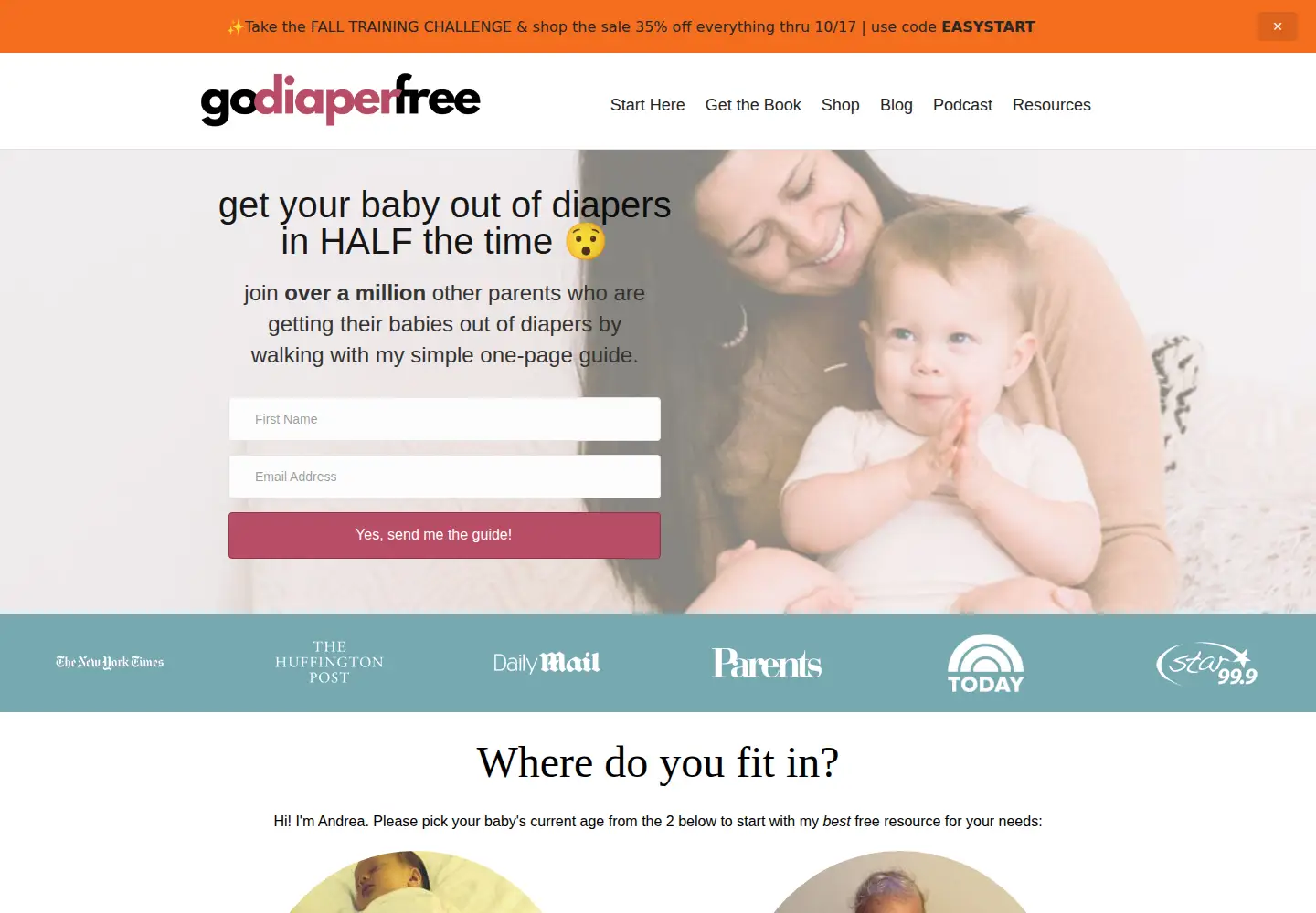 Captured homepage of godiaperfree.com in the current scan