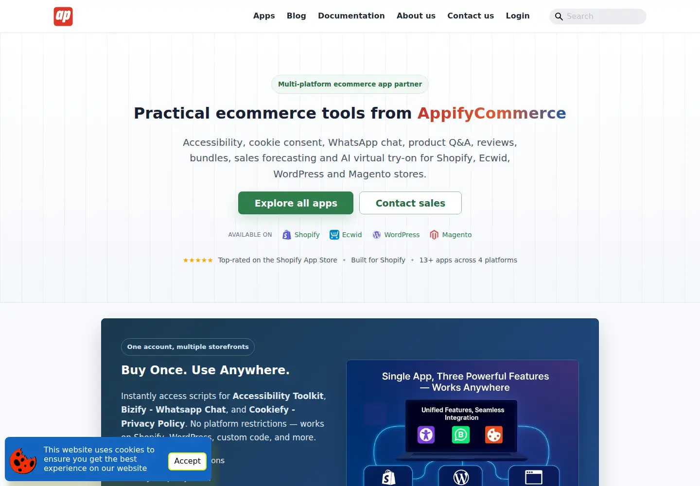 Screenshot of appifycommerce.com