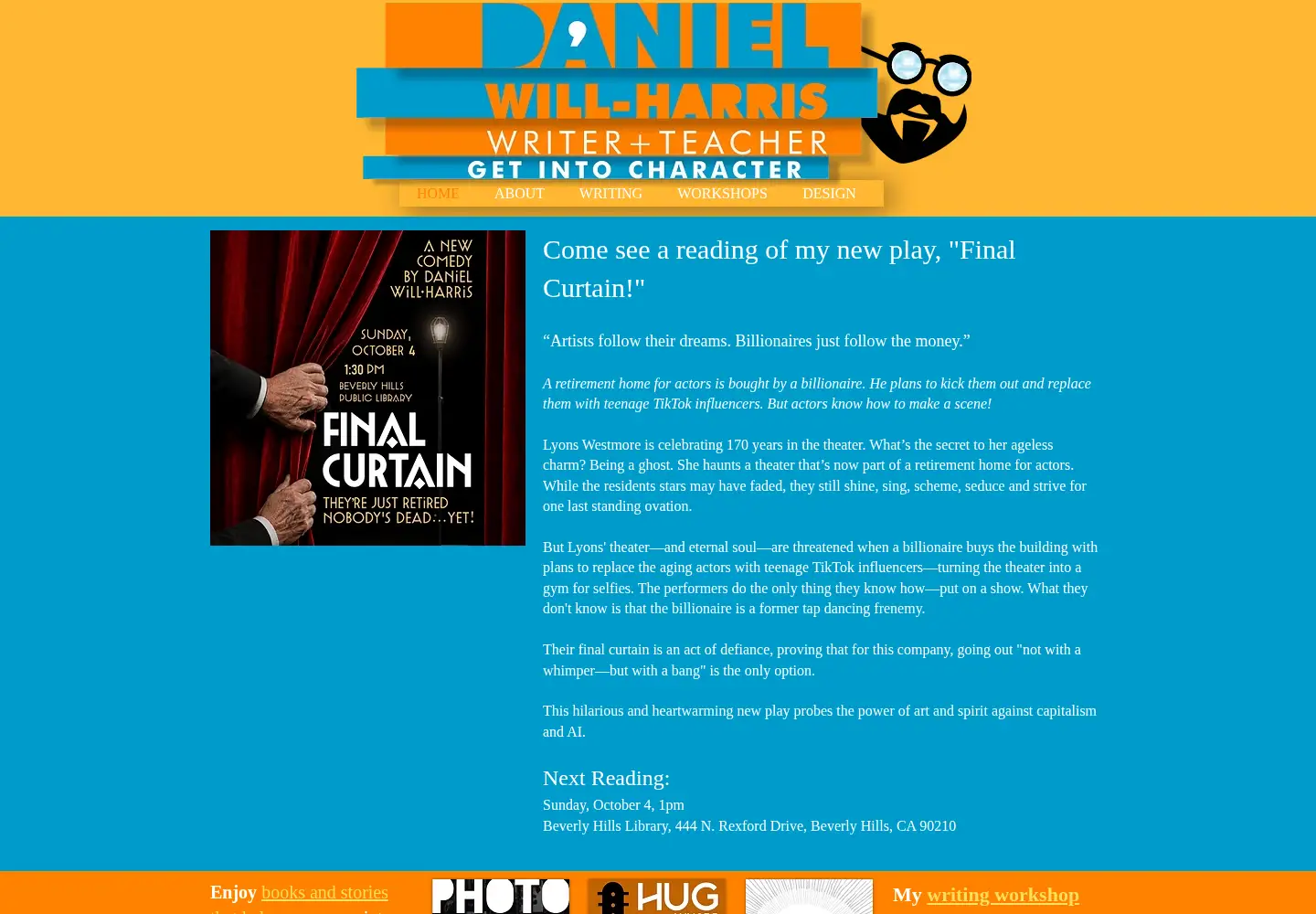Captured homepage of will-harris.com in the current scan