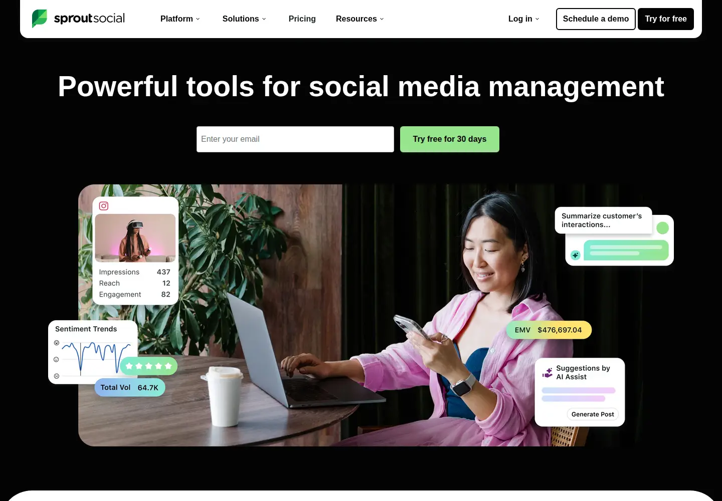 Captured homepage of simplymeasured.com in the current scan