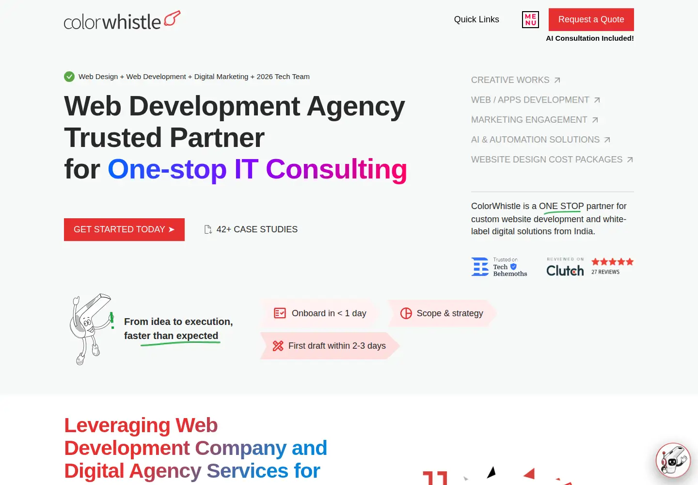 Captured homepage of colorwhistle.com in the current scan