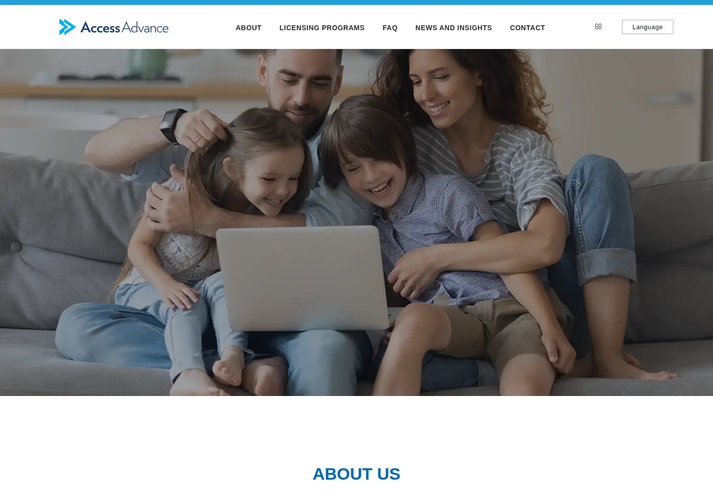 Captured homepage of accessadvance.com in the current scan