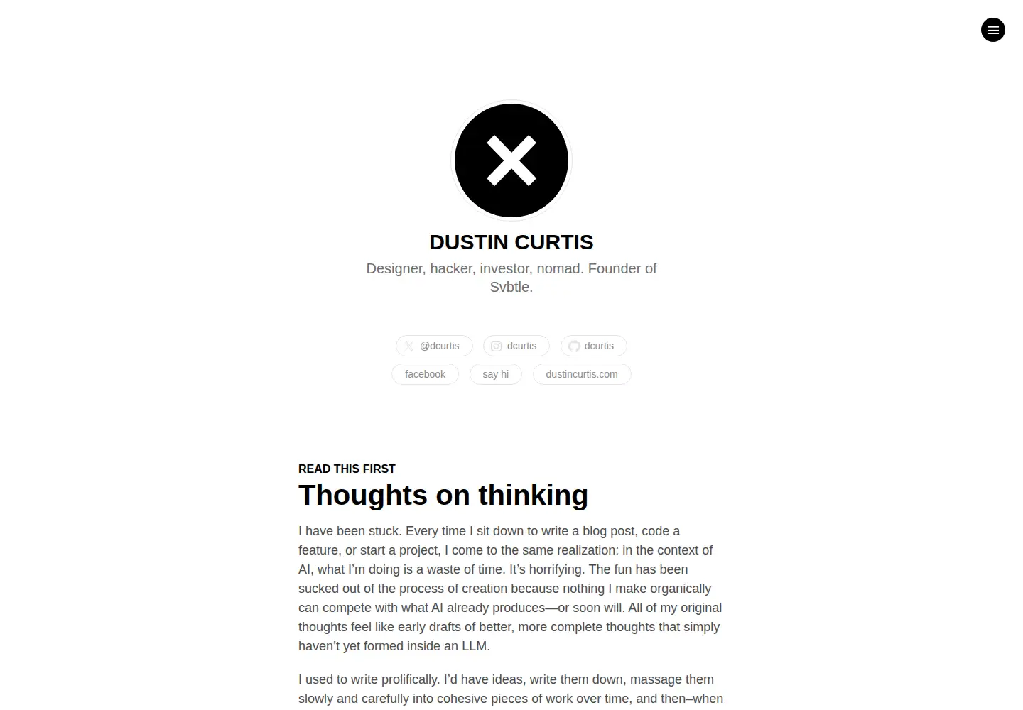 Captured homepage of dcurt.is in the current scan
