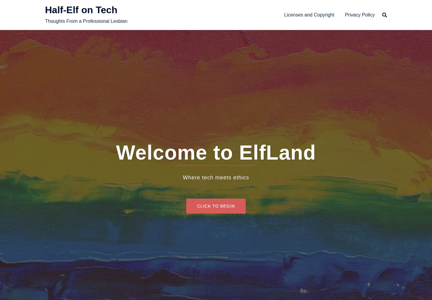 Screenshot of halfelf.org