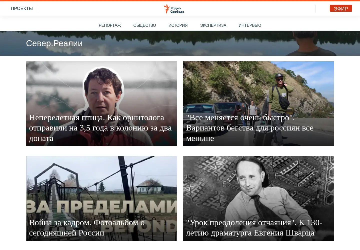 Screenshot of severreal.org