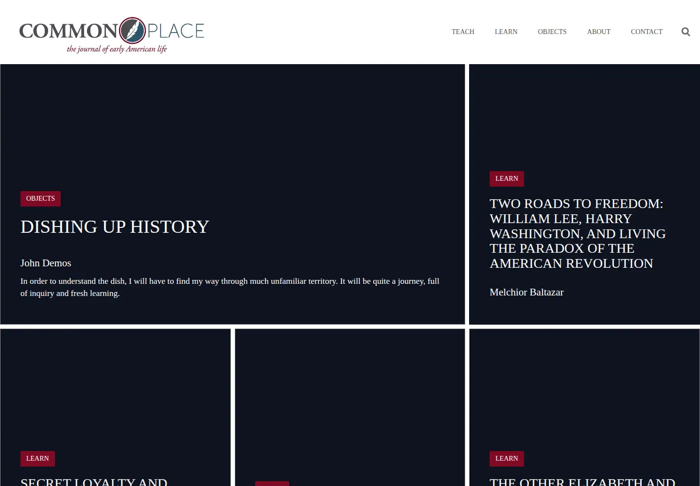 Screenshot of commonplace.online