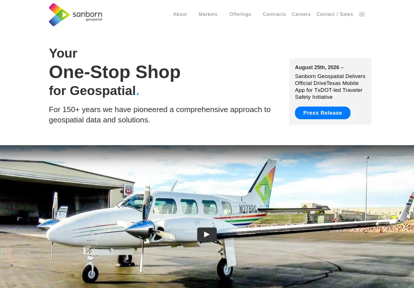 Screenshot of sanborn.com