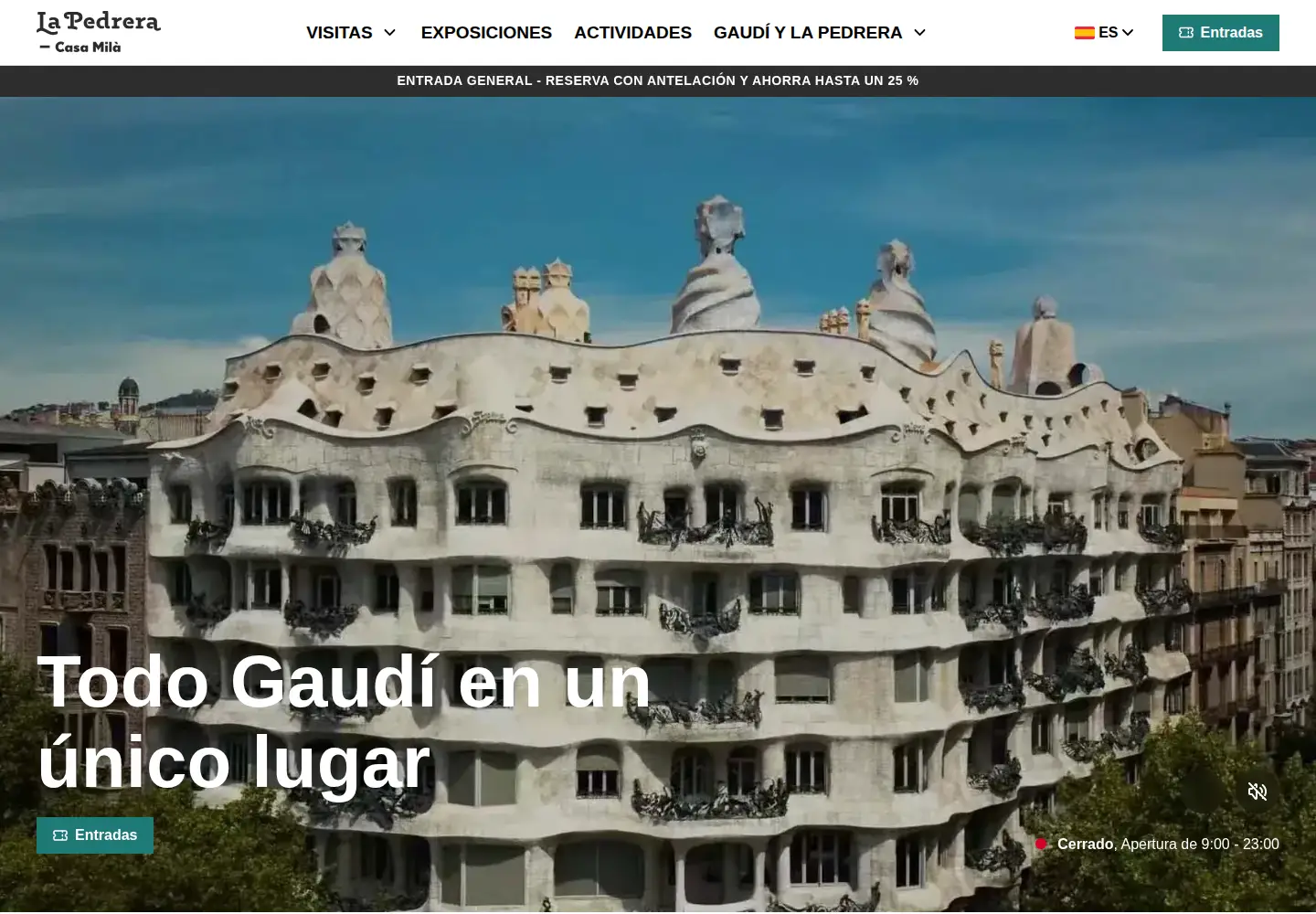 Screenshot of lapedrera.com
