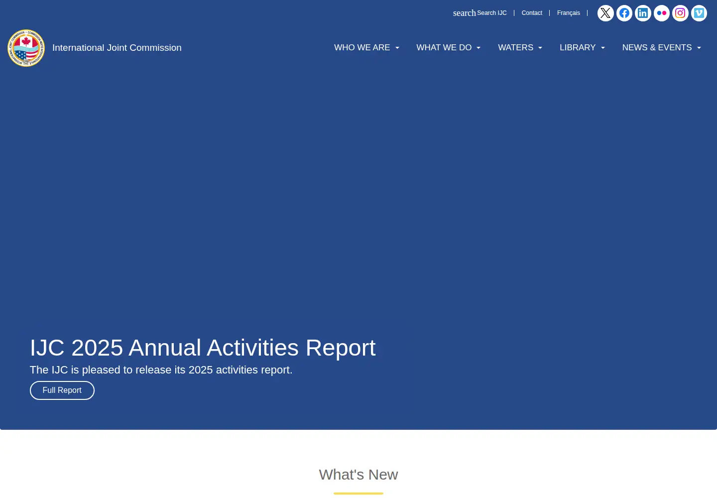 Screenshot of ijc.org