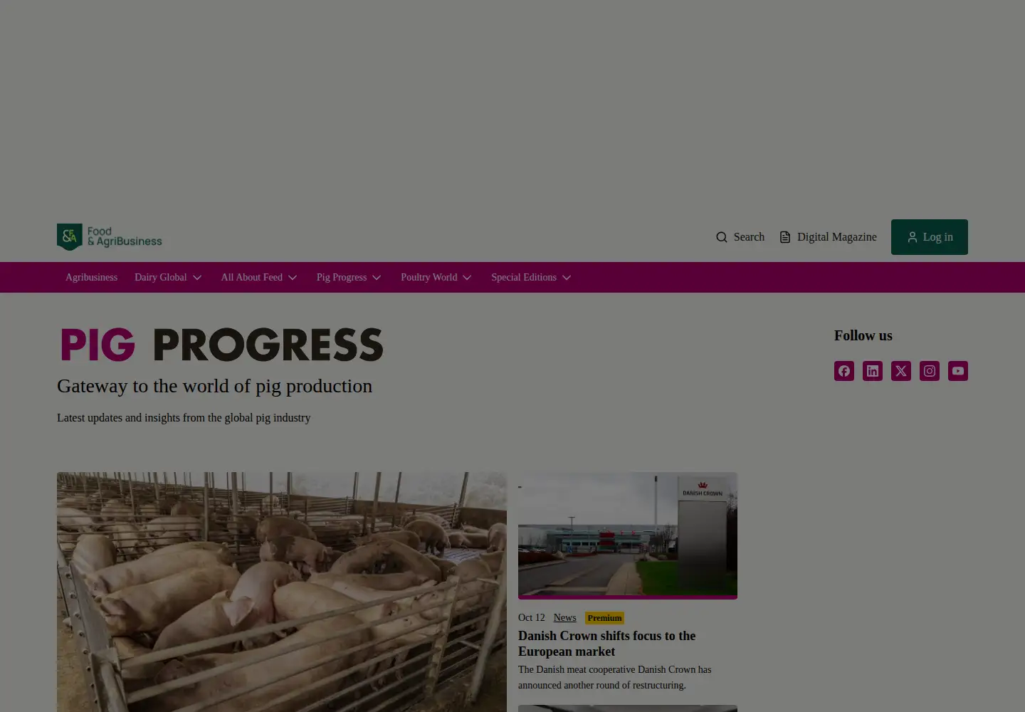 Screenshot of pigprogress.net