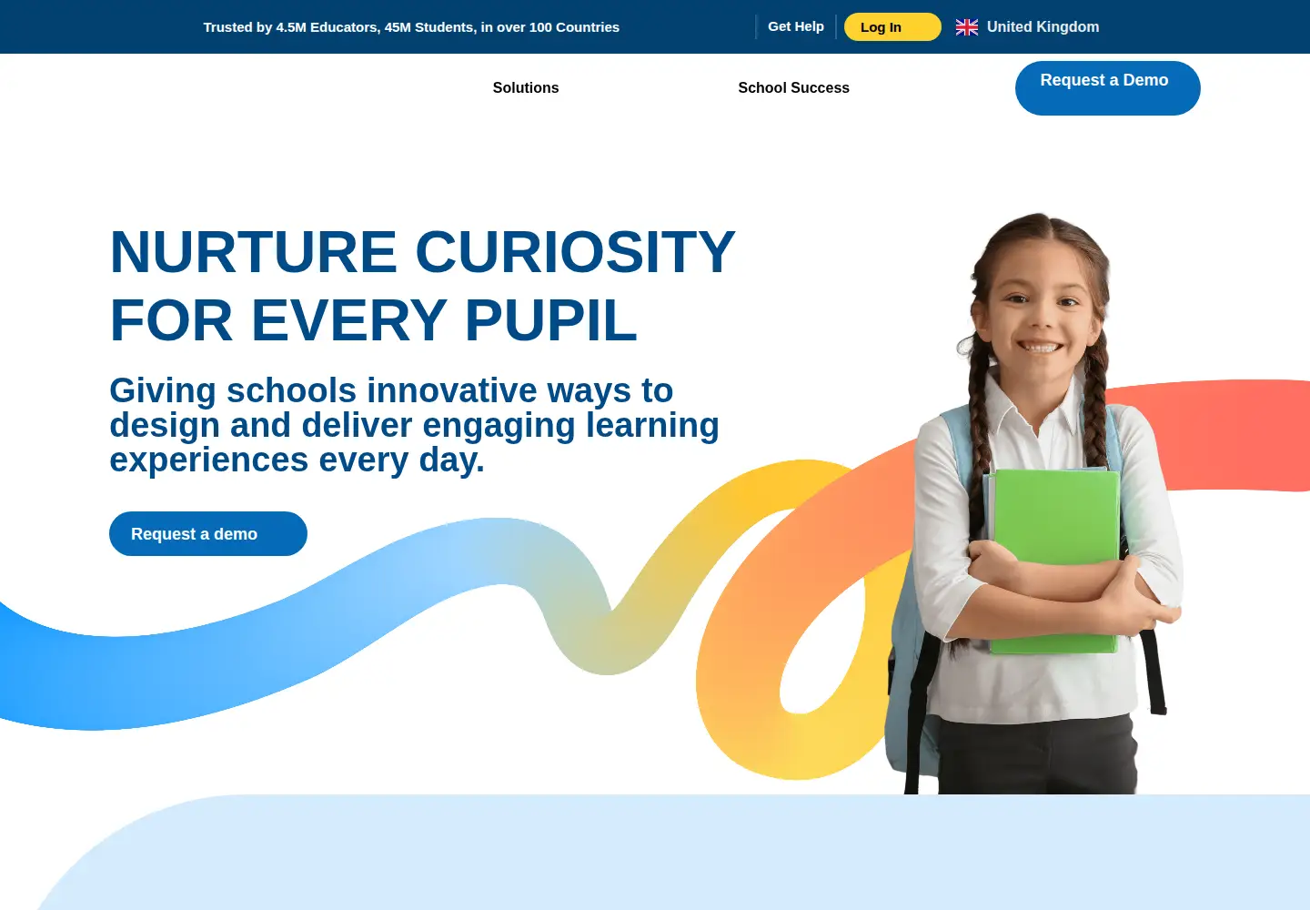 Captured homepage of discoveryeducation.co.uk in the current scan