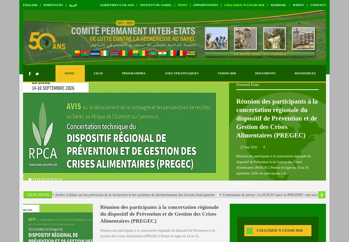 Screenshot of cilss.int