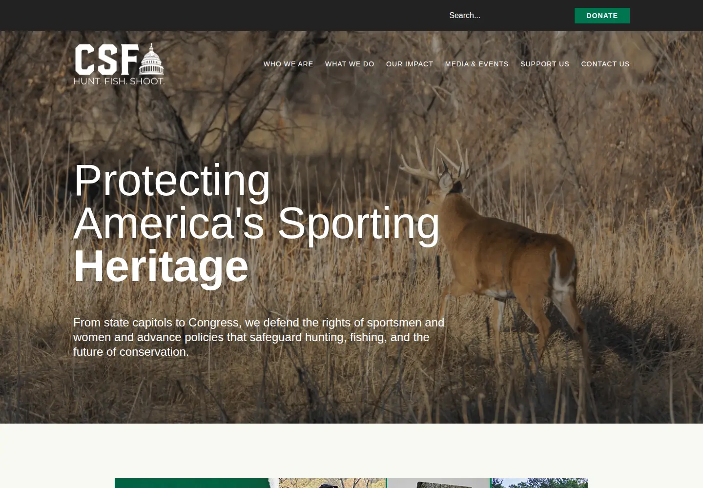 Screenshot of congressionalsportsmen.org
