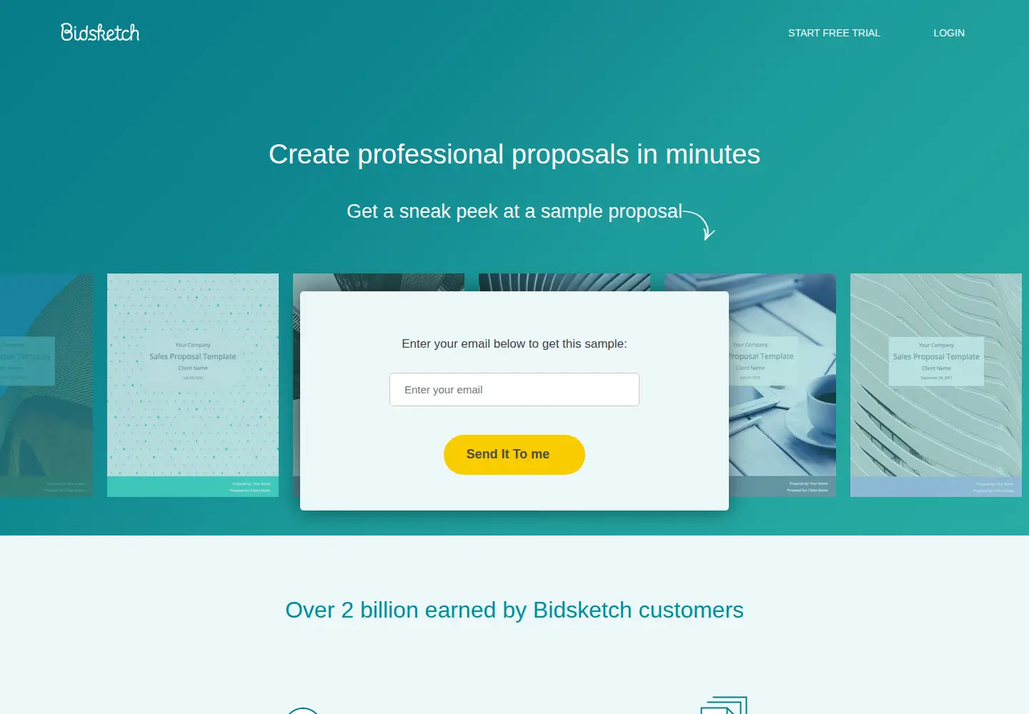 Screenshot of bidsketch.com