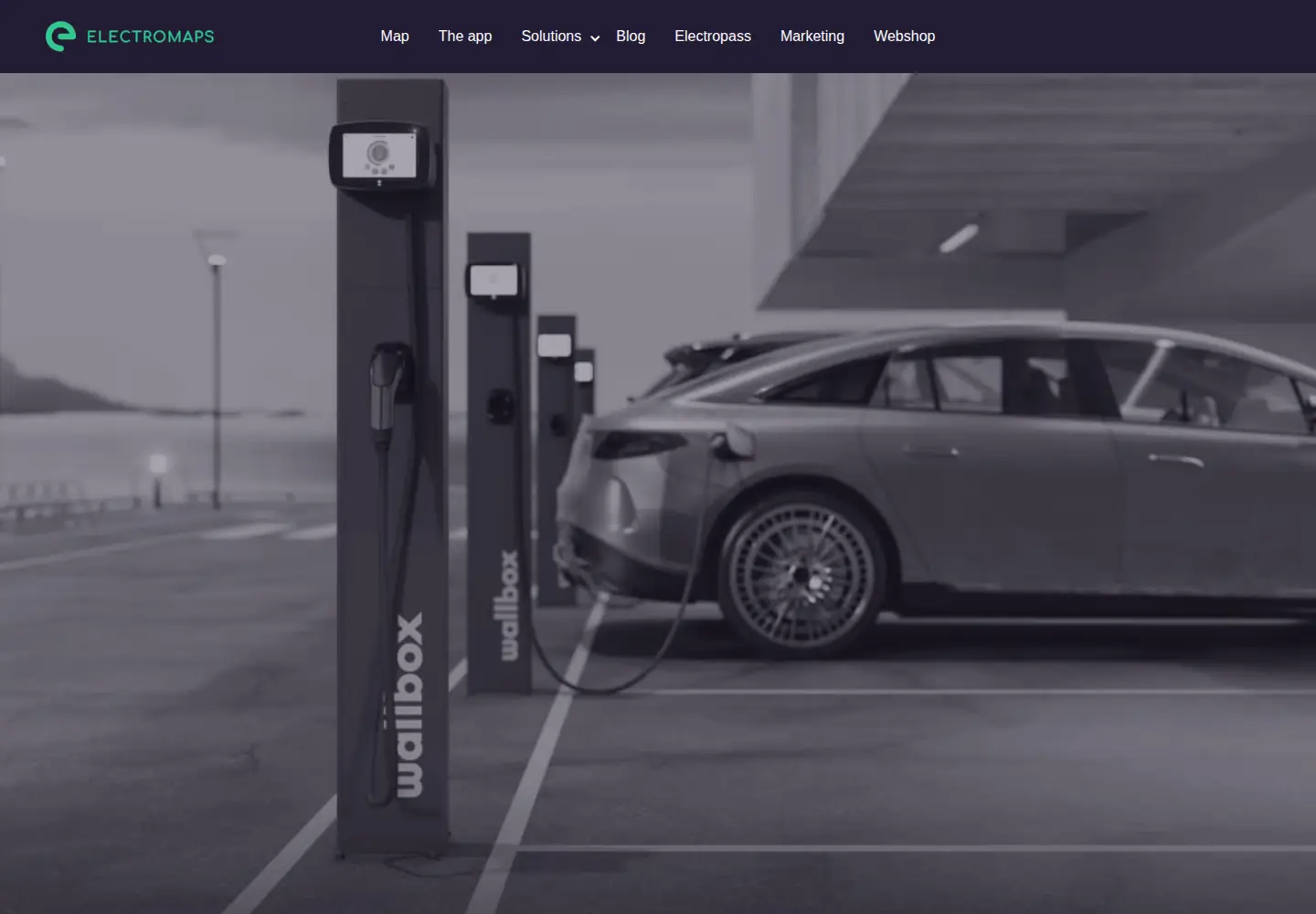 Captured homepage of electromaps.com in the current scan