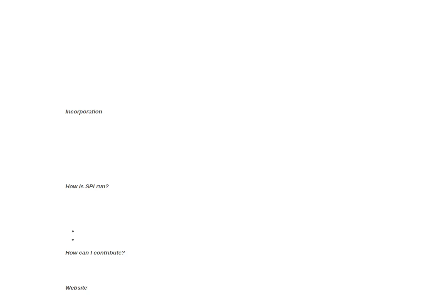 Captured homepage of spi-inc.org in the current scan
