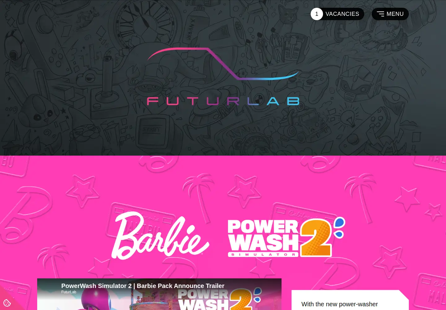 Captured homepage of futurlab.co.uk in the current scan