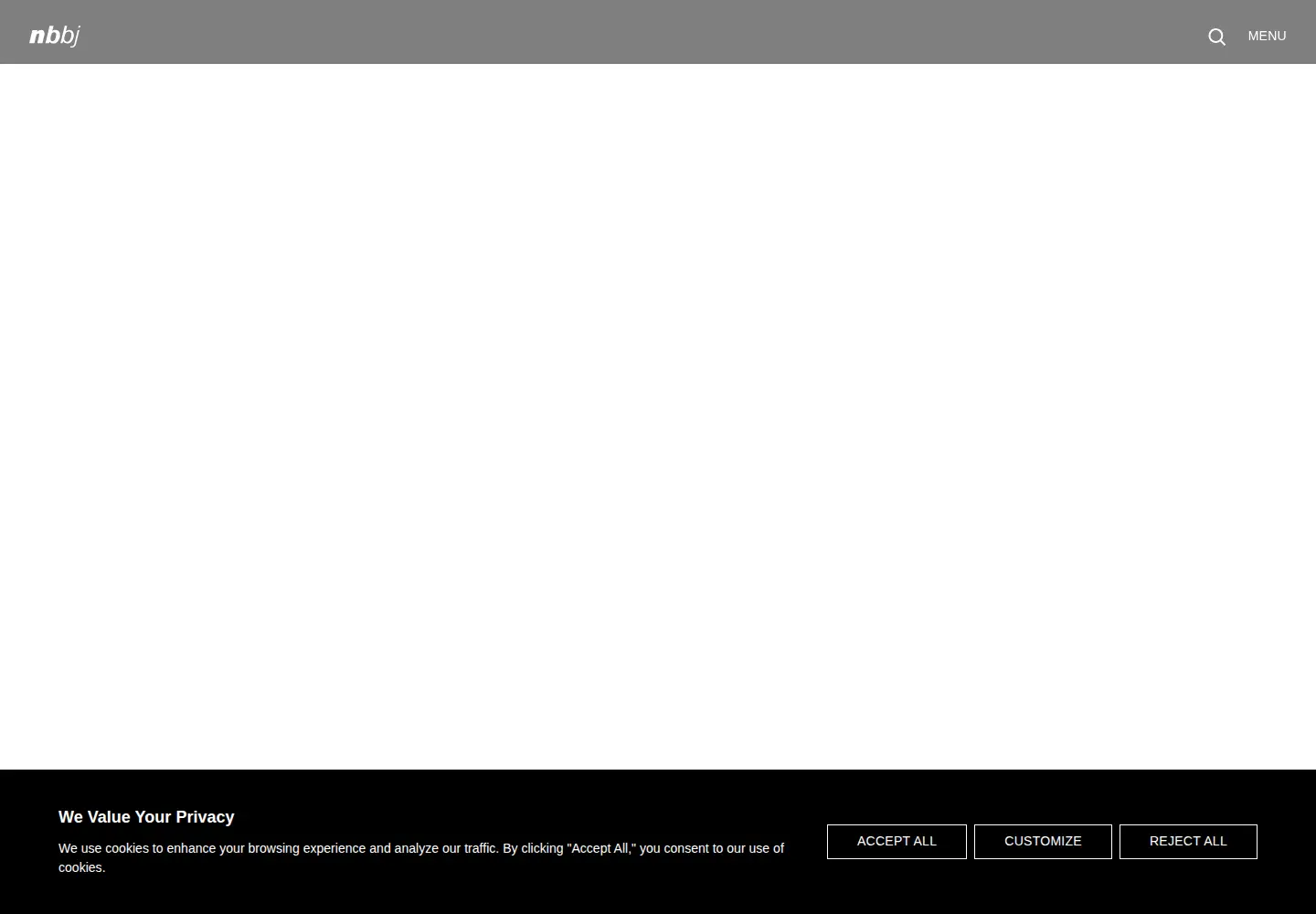 Captured homepage of nbbj.com in the current scan