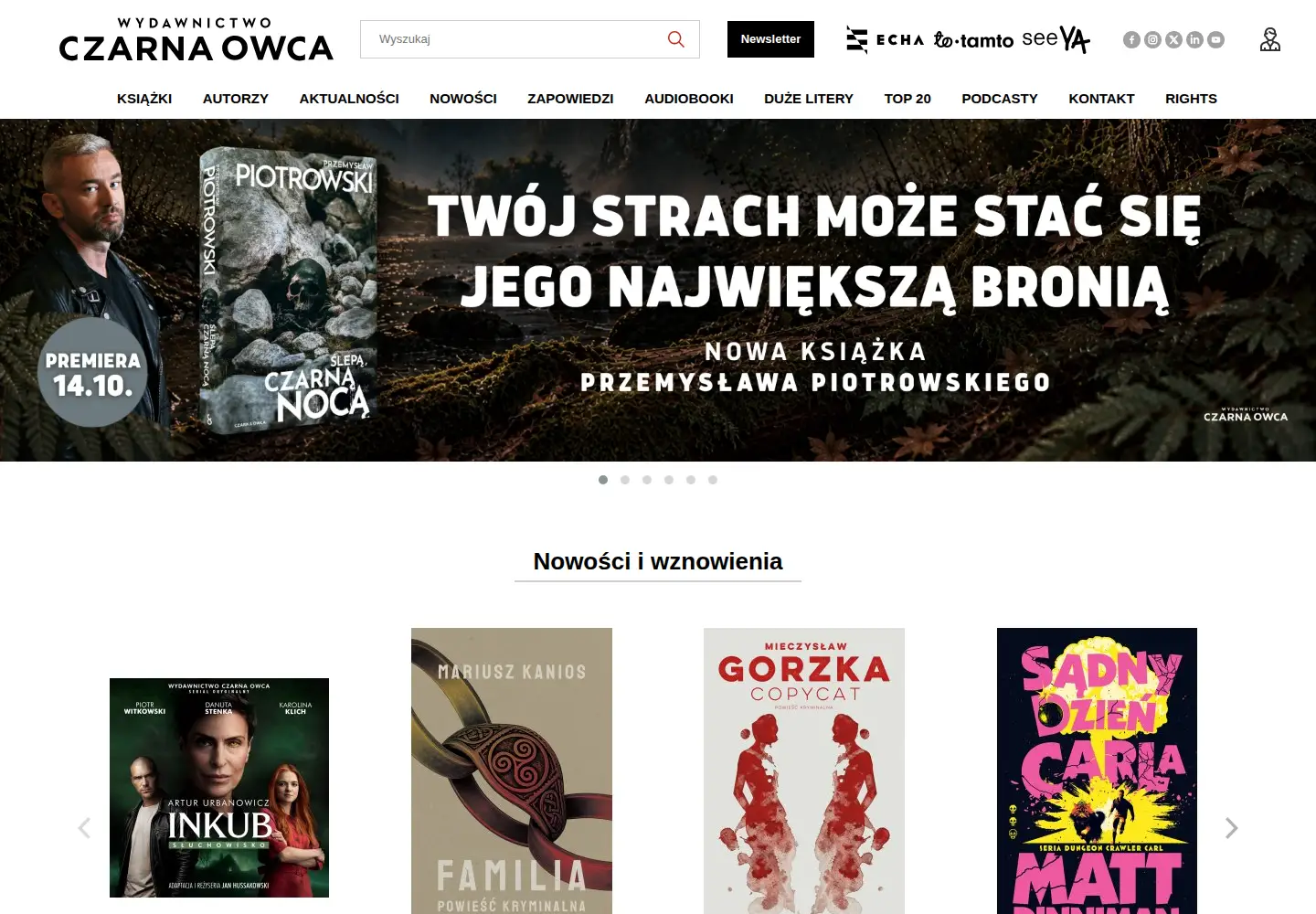 Screenshot of czarnaowca.pl
