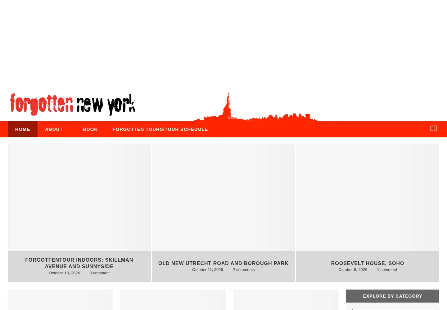 Screenshot of forgotten-ny.com