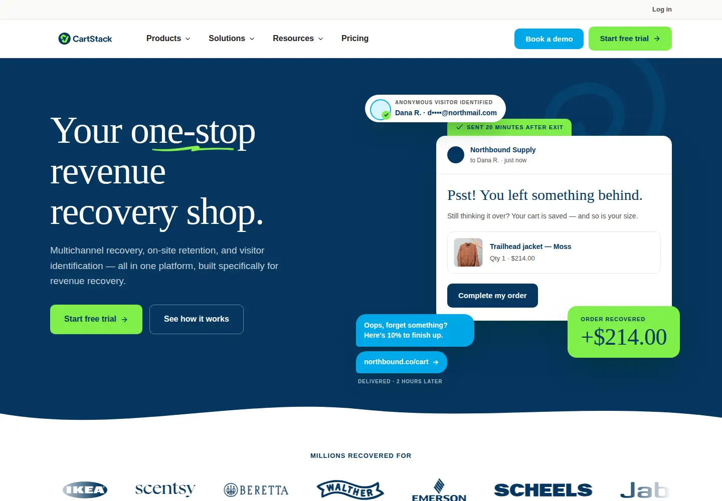 Screenshot of cartstack.com