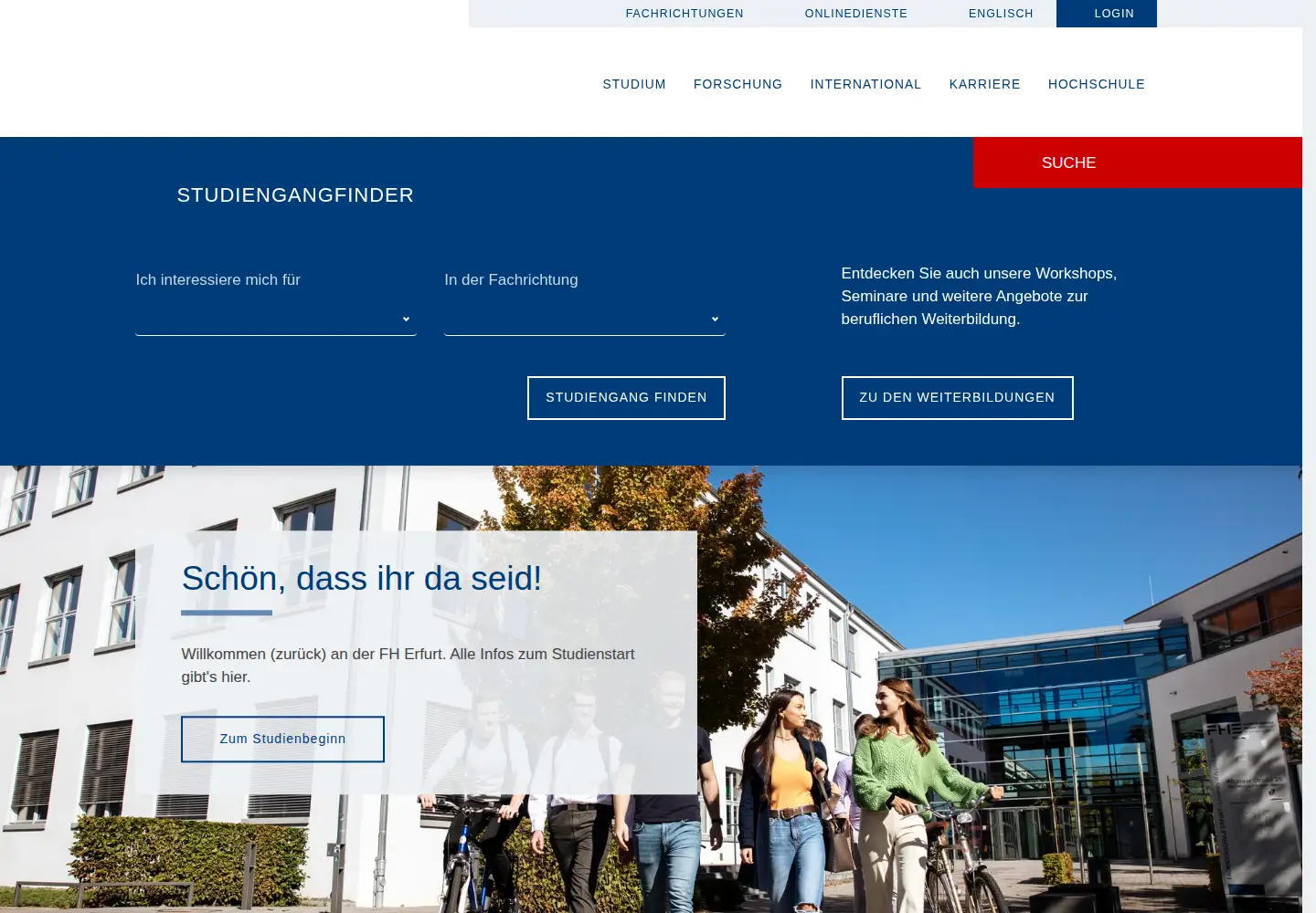 Screenshot of fh-erfurt.de
