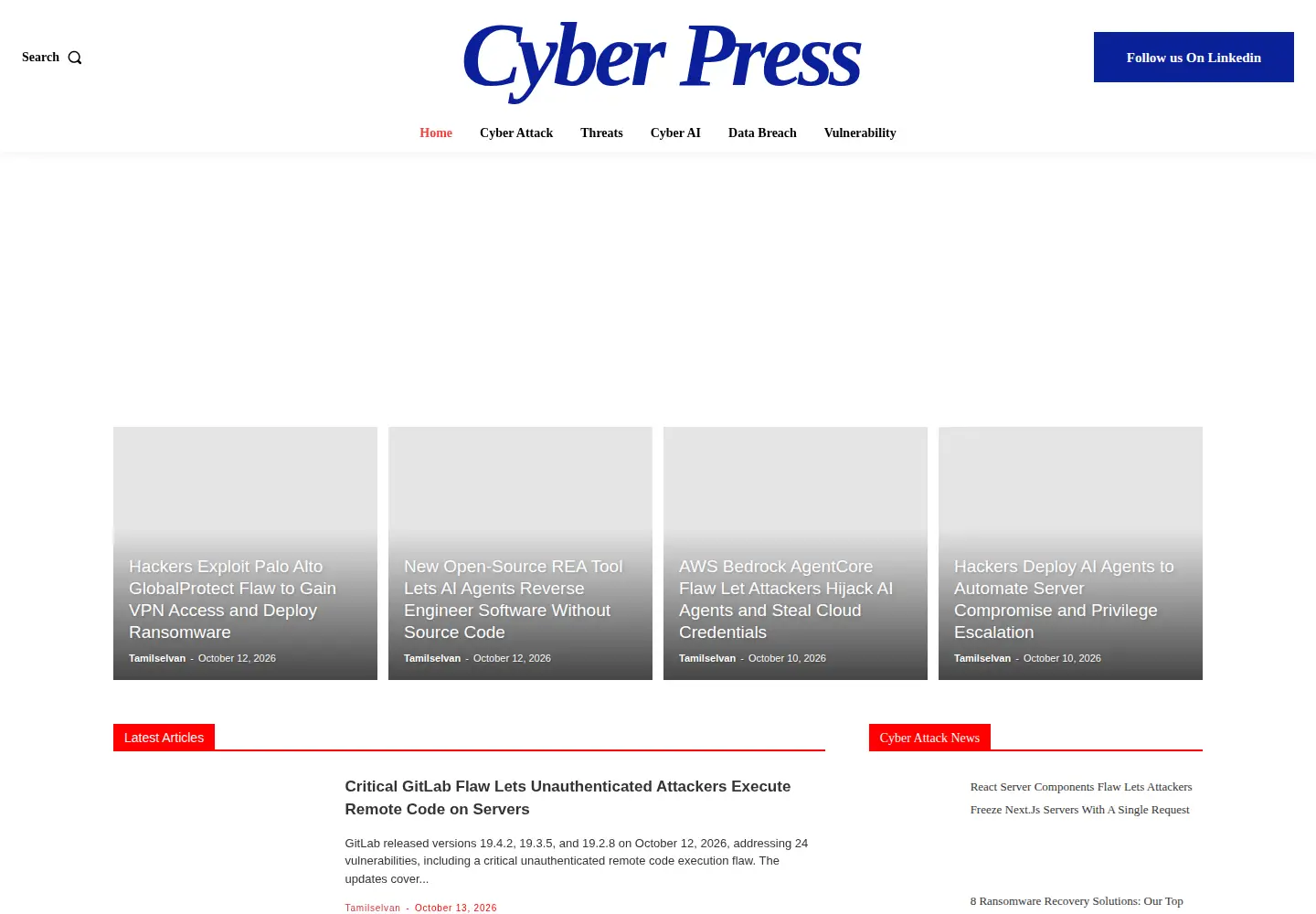 Screenshot of cyberpress.org