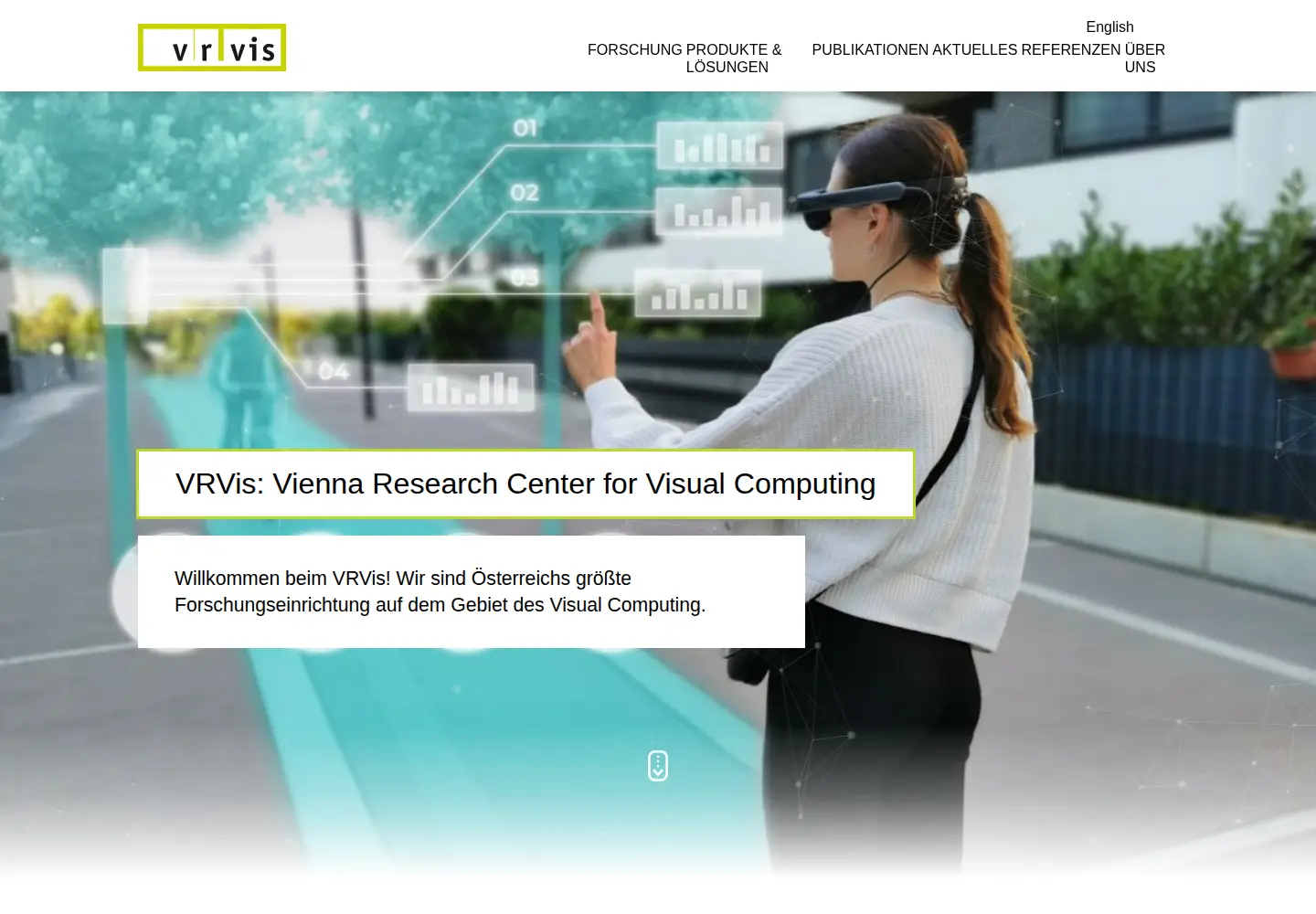 Screenshot of vrvis.at