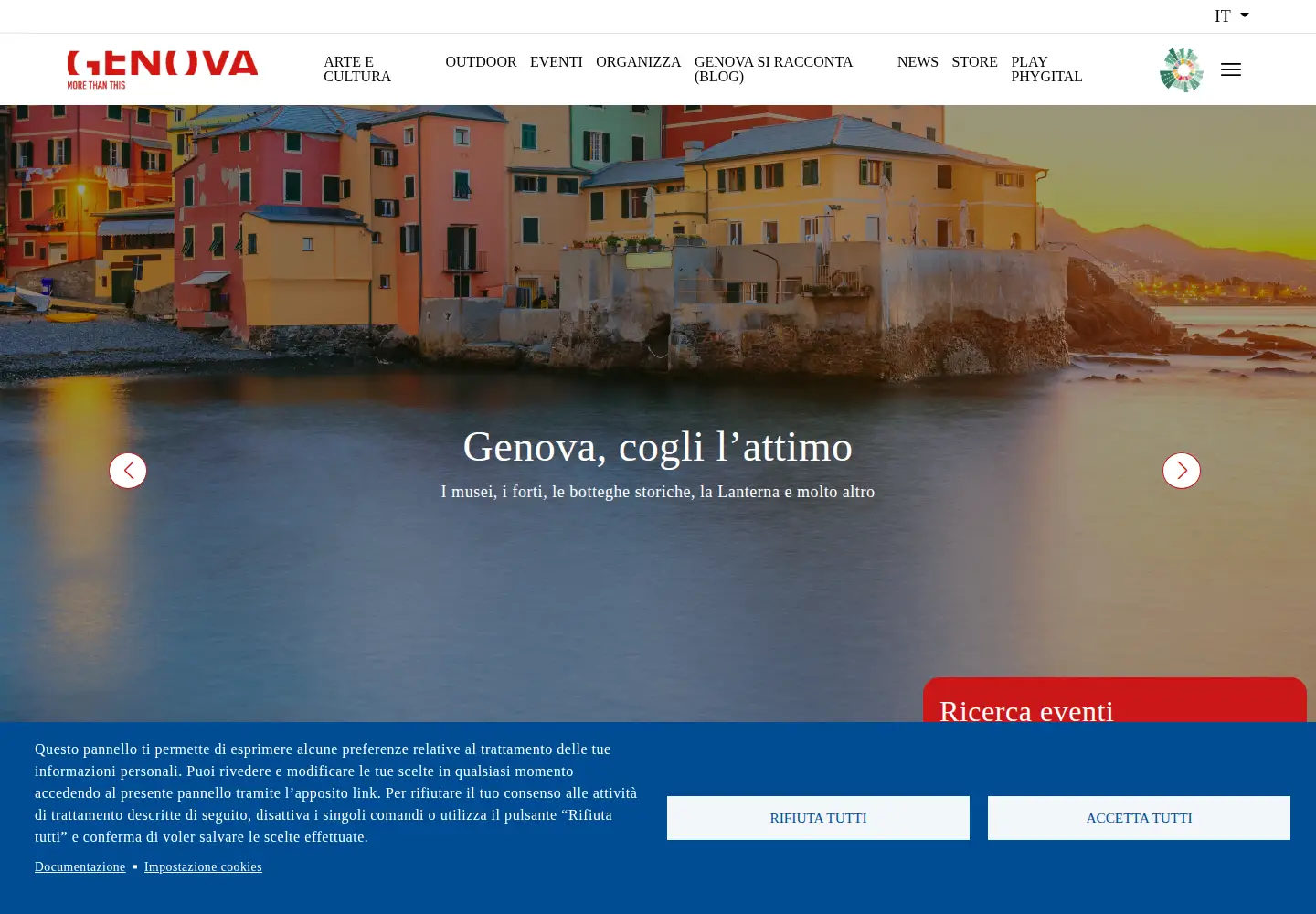 Screenshot of visitgenoa.it