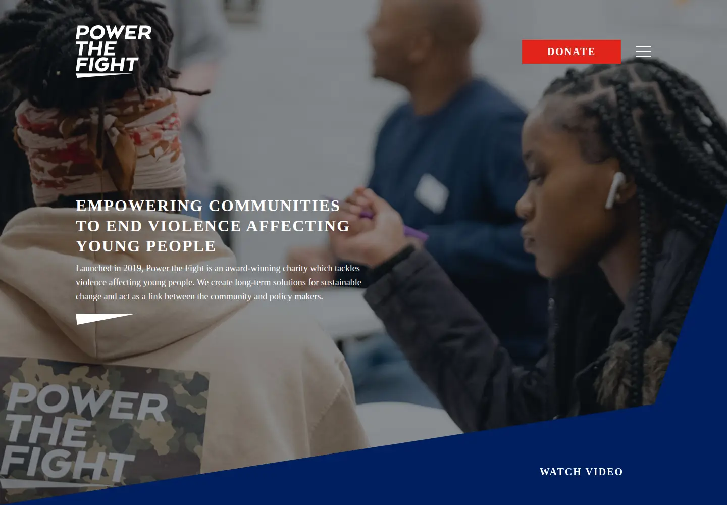 Screenshot of powerthefight.org.uk
