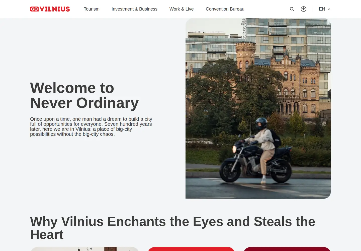 Captured homepage of govilnius.lt in the current scan