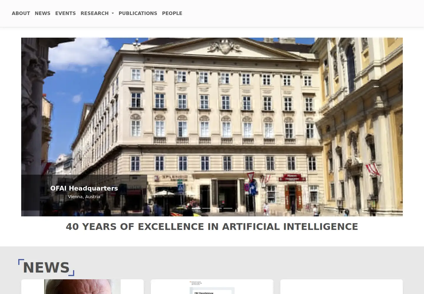 Screenshot of ofai.at