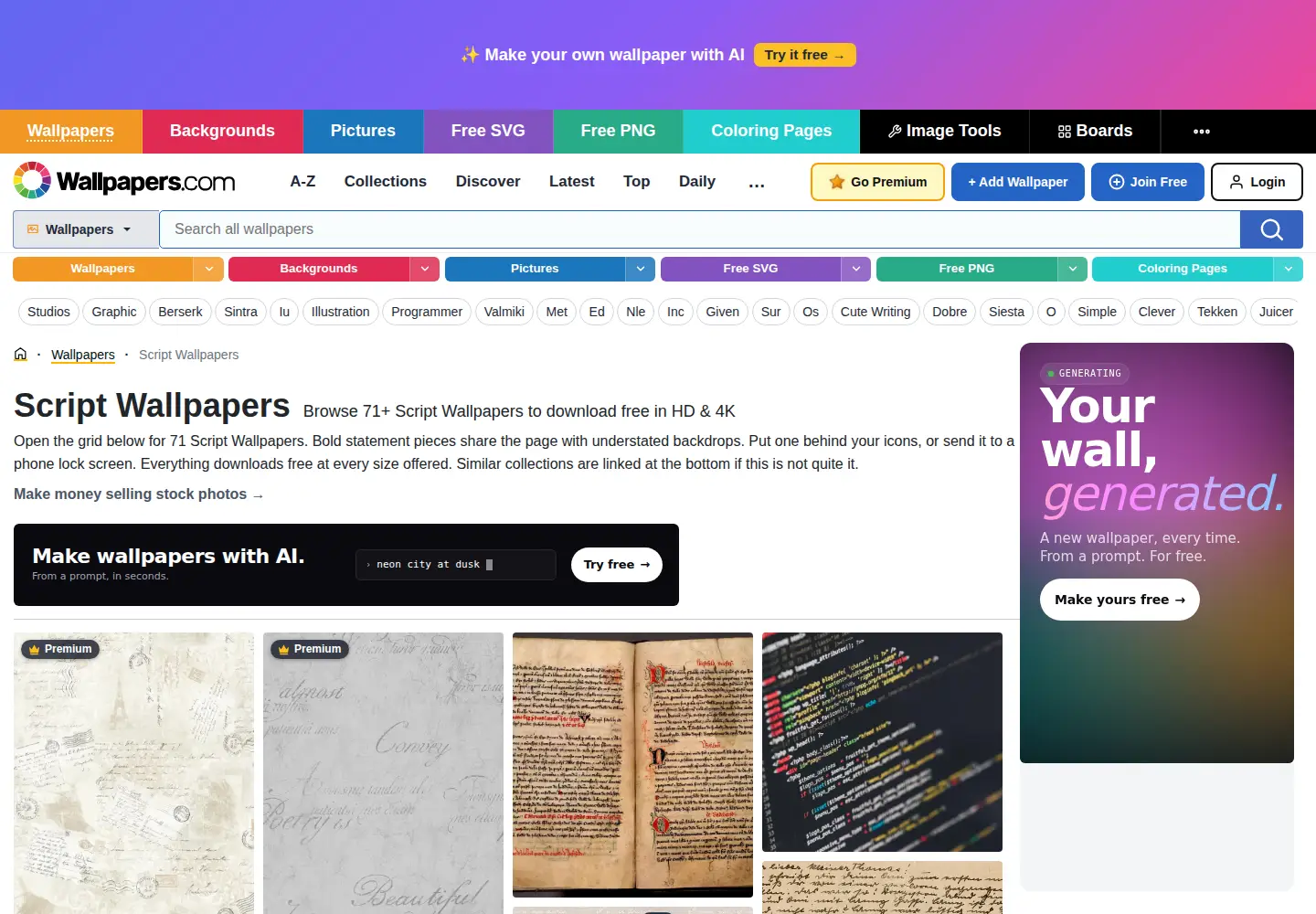 Screenshot of scriptogr.am